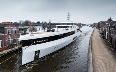 50m Feadship 717 Graycliffs prepares for sea trials